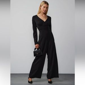 NWT NY&Co Long Sleeve Corset Waist Jumpsuit